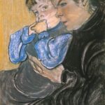 Portret żony Wyspiańskiego i jego syna Stasia