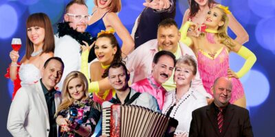Na zdjęciu artyści występujący podczas koncertu Szlagierowo i z humorem